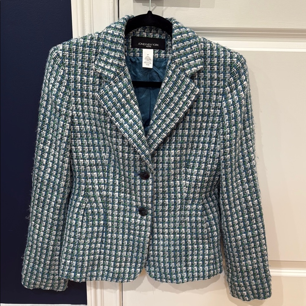 Jones New York Green Blazer Classic Style